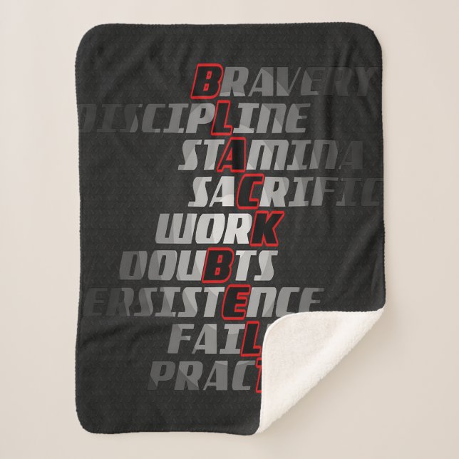 Black Belt | Martial Arts Blanket (Front)