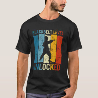 Black Belt Men Achievement Martial Arts Karate Boy T-Shirt