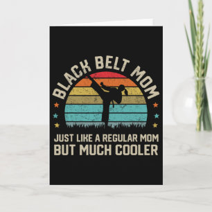 Black Belt Mom Karate Jiu Jitsu Taekwondo Martial Card