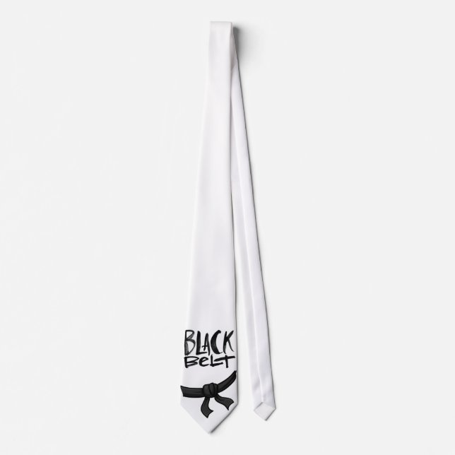 Black belt neck tie (Front)