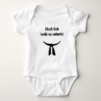 Black Belt Party Baby Bodysuit