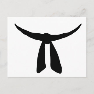 Black Belt Party Invitation Postcard