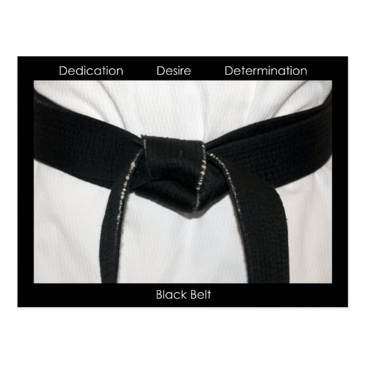 Black Belt Promotion Test Invitation Postcard | Zazzle