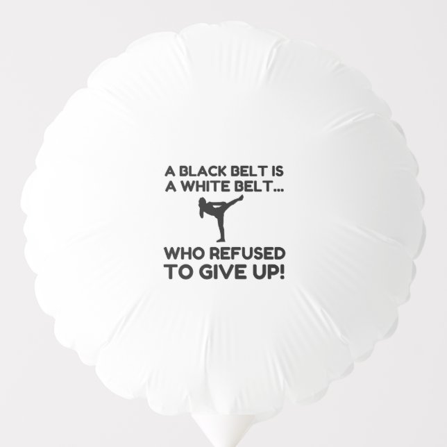 BLACK BELT REFUSAL BALLOON (Front)