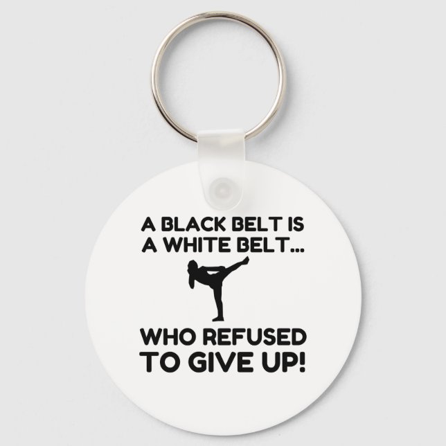 BLACK BELT REFUSAL KEYCHAIN (Front)