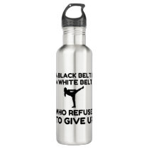BLACK BELT REFUSAL STAINLESS STEEL WATER BOTTLE BLACK BELT REFUSAL STAINLESS STEEL WATER BOTTLE