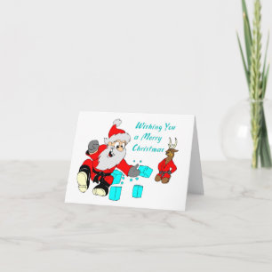 Black Belt Santa Martial Arts Christmas Cards