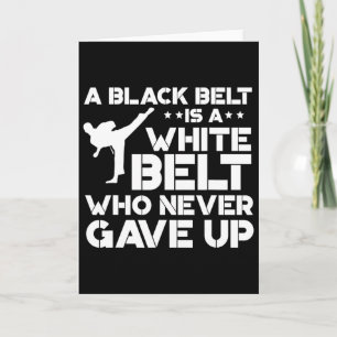Black Belt Shirts Taekwondo Karate Gift Card