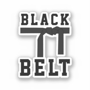 Black Belt Sticker