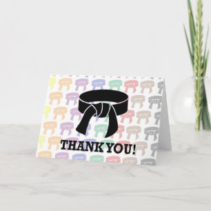 Black Belt Thank You Cards