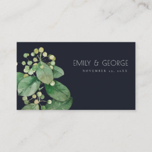 BLACK BERRY LEAFY FOLIAGE GREENERY WEDDING WEBSITE BUSINESS CARD