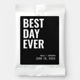 Black Best Day Ever Wedding Favor Margarita Mix