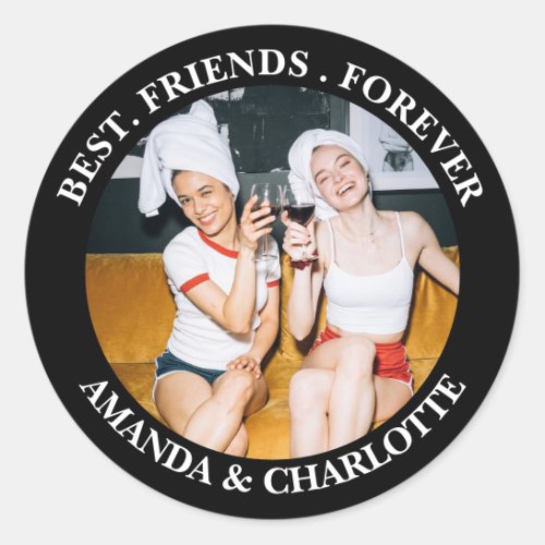  Black Best Friends Forever Sticker