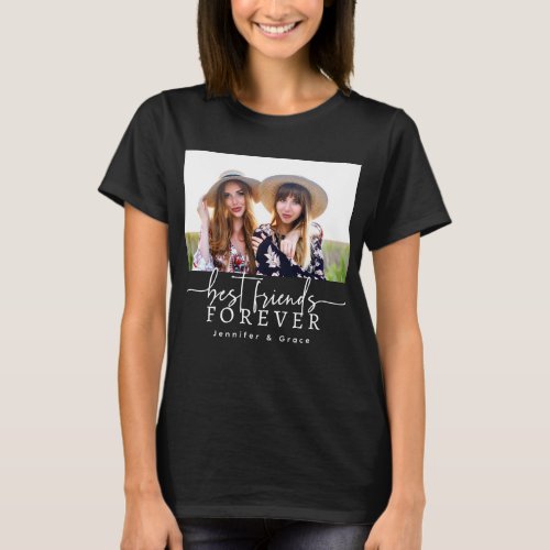 Black Best Friends Forever T_Shirt