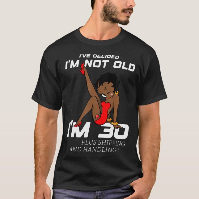 Black Betty Birthday Boop Motivational T-Shirt (Front)