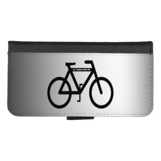 Black Bicycle Abstract iPhone 8/7 Wallet Case