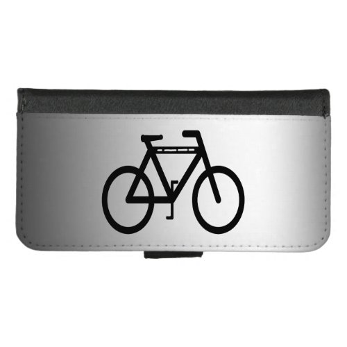 Black Bicycle Abstract iPhone 87 Wallet Case