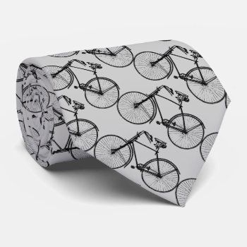 Black Bicycle For Sporty Man Tie by storechichi at Zazzle
