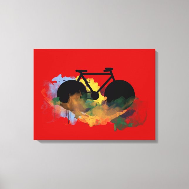 black bicycle urban style decor (Front)