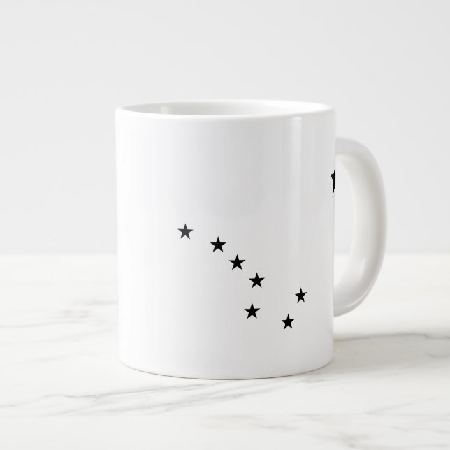 Black Big Dipper Giant Coffee Mug (Front Right)