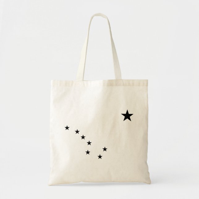 Black Big Dipper Tote Bag (Front)