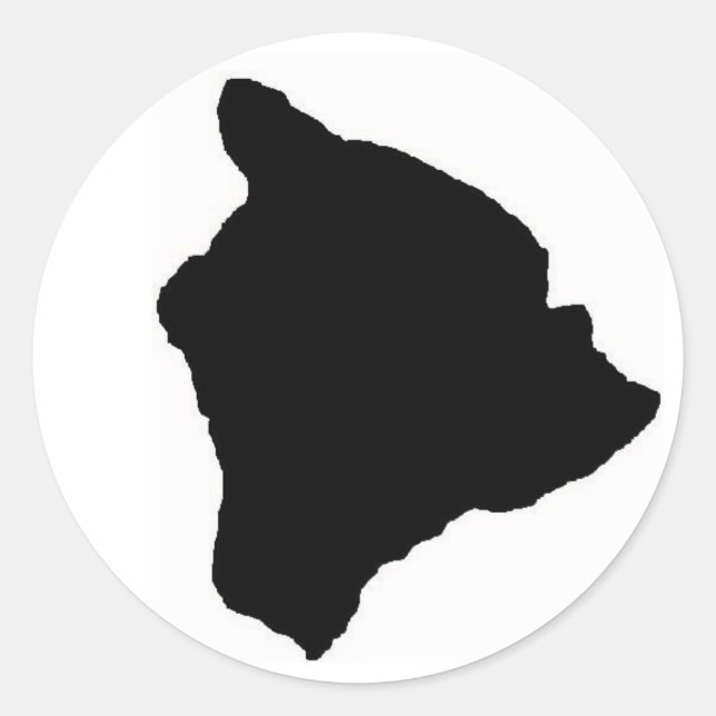 Black Big Island sticker (Front)