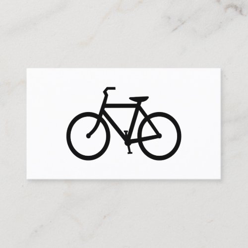 Black Bike Route Business Cards