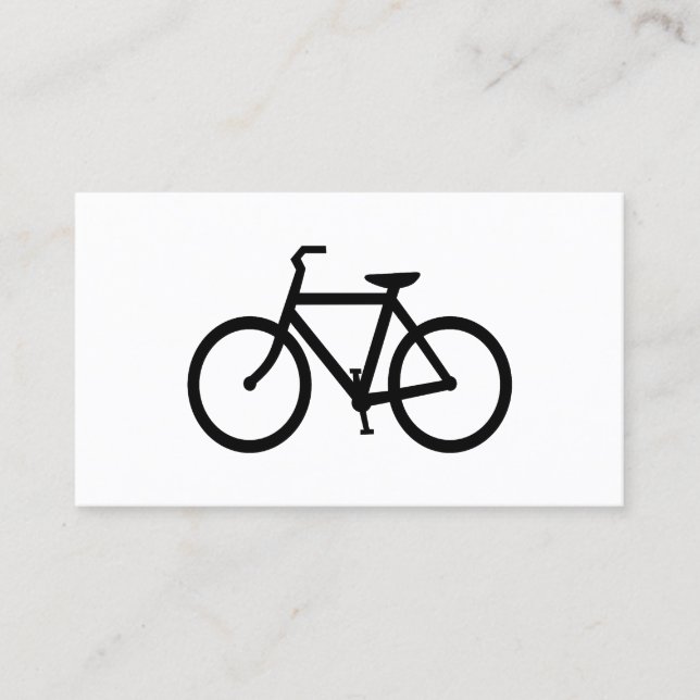 Black Bike Route Business Card (Front)