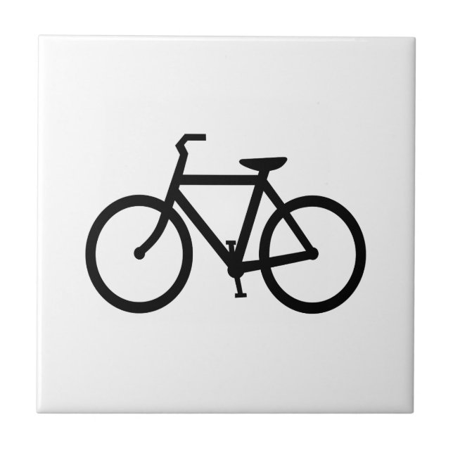 Black Bike Route Tile (Front)