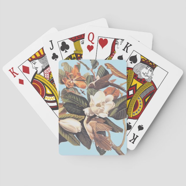 Black Billed Cuckoo Birds Poker Cards (Back)