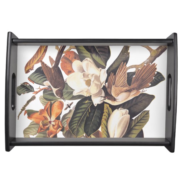 Black-Billed Cuckoo Birds Serving Tray (Front)