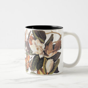 Black billed Cuckoo Birds Two-Tone Coffee Mug