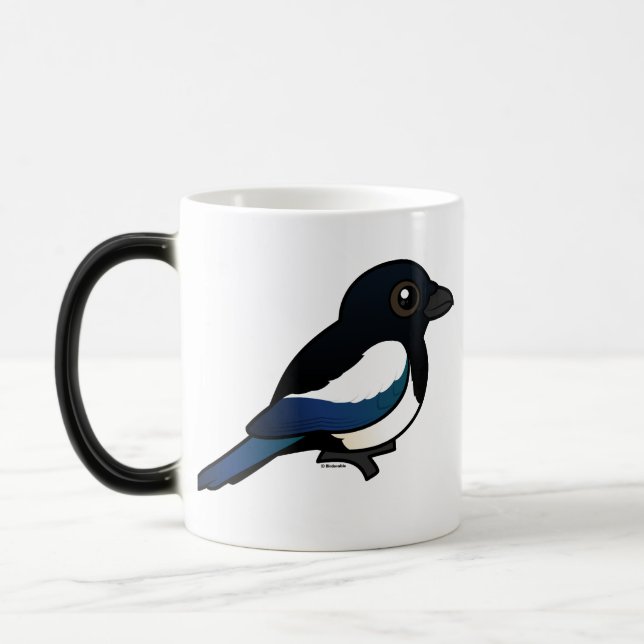 Black-billed Magpie Color Morph Mug (Left)