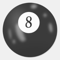Black Billiard Eight Ball