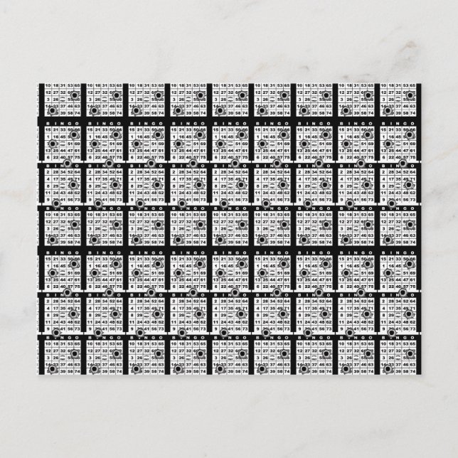 Black Bingo Cards (Front)