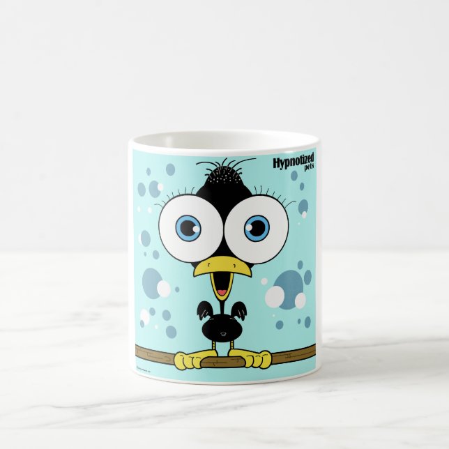 Black Bird 11 oz Classic White Mug (Center)