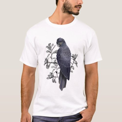 Black bird Australian native Cockatoo  T_Shirt