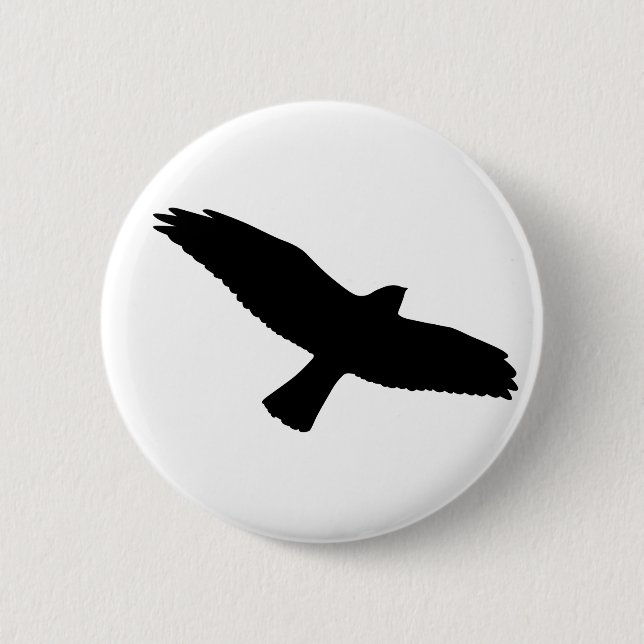Black Bird Button (Front)