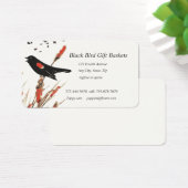 Black Bird Gift Baskets Custom Business Card (Desk)