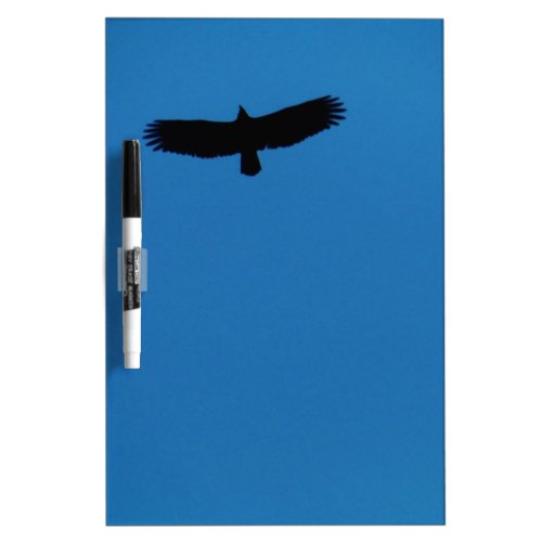Black bird in a Blue Sky Dry Erase Board