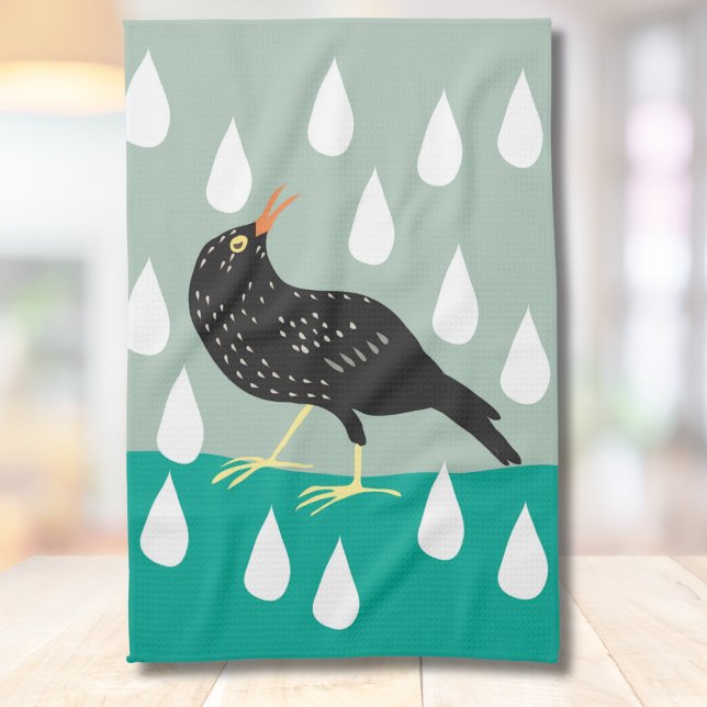Black Bird Kitchen towel (Creator Uploaded)