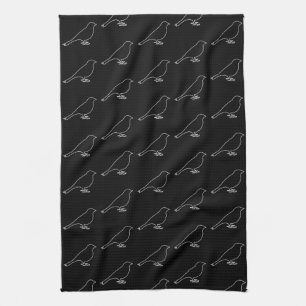 Black bird - Kitchen Towel 16" x 24"