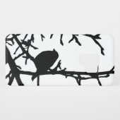 Black Bird on Tree Branches Galaxy S9 Case (Back (Horizontal))