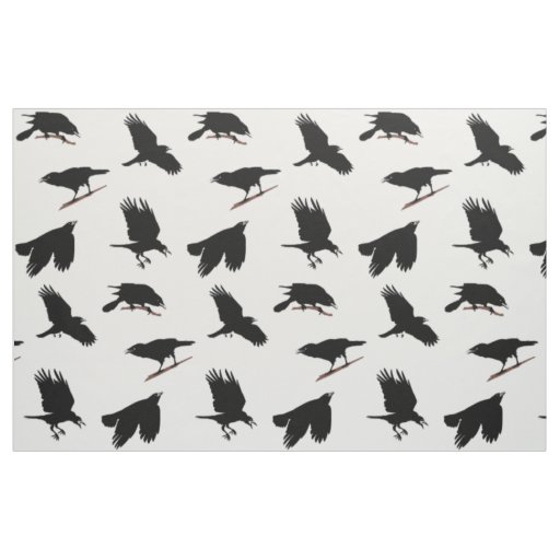 Black Bird or Crow maybe Raven Fabric