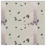 Black Bird Patterned Fabric