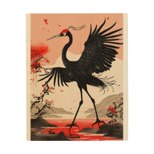 Black Bird Wood Wall Art