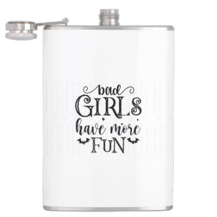 Black Birds and Bad Girls Flask