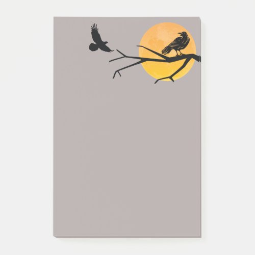 Black Birds Call of the Raven Post_it Notes