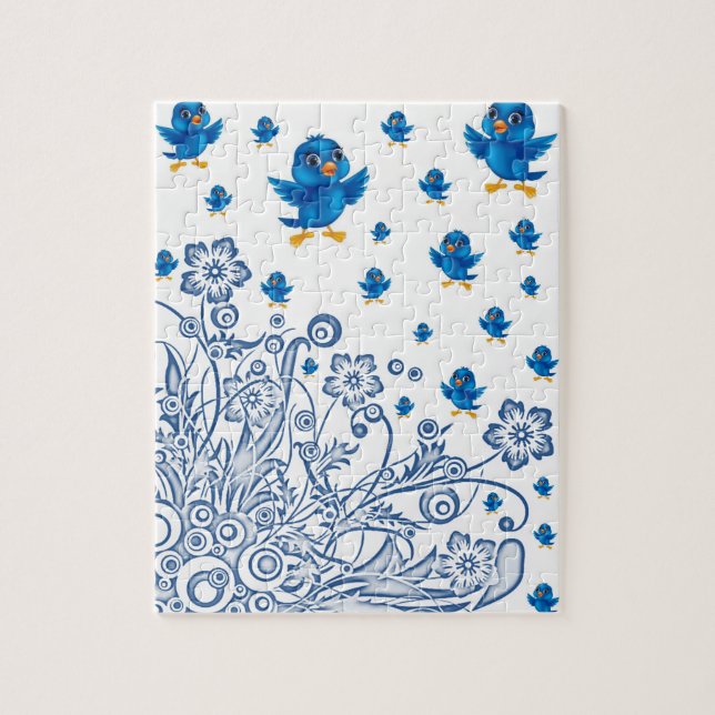 black birds jigsaw puzzle everyone (Vertical)