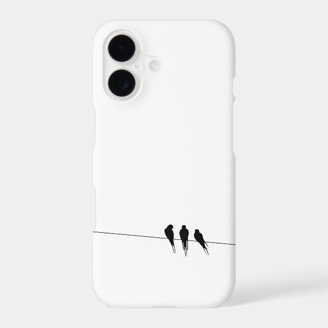 Black Birds on a Wire Case-Mate iPhone Case (Back)